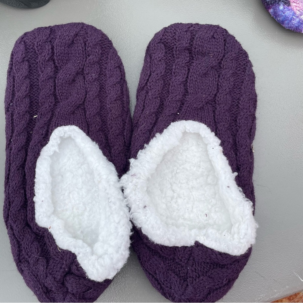 Slippers Cozy Purple One Size Fits All